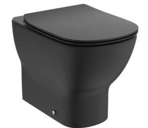 Ideal Standard TESI T0077V3 Унитаз напольный пристенный AquaBlade® (черный матовый)