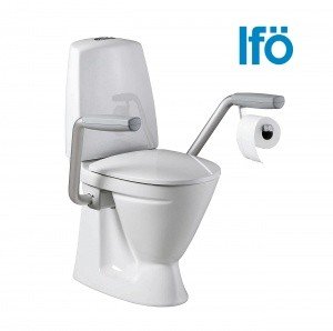 IFO Sign 687206011+98126 Унитаз для инвалидов с высокой чашей 46 см, c подлокотниками и сиденьем с крышкой