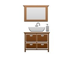 Комплекты мебели для ванной размером от 60 см до 70 см
