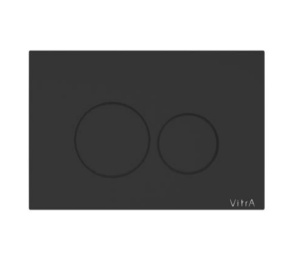 VITRA Origin 740-2411 Накладная панель смыва для унитаза (чёрный матовый)