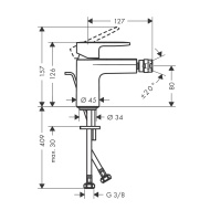 Hansgrohe Vernis Blend 71218670 Смеситель для биде (чёрный матовый)