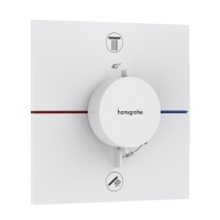 Hansgrohe ShowerSelect Comfort E 15572700 Термостатический смеситель для ванны - внешняя часть (белый матовый)