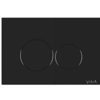 VITRA Origin 740-2450 Накладная панель смыва для унитаза (чёрный глянцевый)