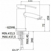 Paffoni Berry BR071CR Смеситель для раковины (хром)