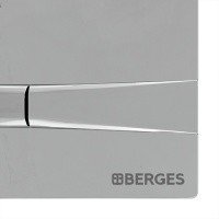 Berges Novum F3 040053 Накладная панель смыва для унитаза (хром)