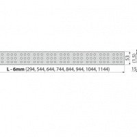 AlcaPlast CUBE-750L Перфорированная решётка для душевого трапа 750 мм (нержавеющая сталь глянцевая)