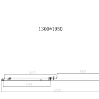 Vincea Slim-N VSR-4SN8013CL Душевой уголок 1300*800*1950 мм (профиль хром | витраж прозрачное стекло)