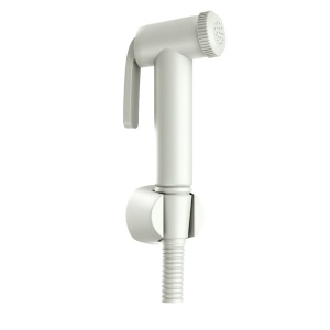 Jaquar ALD-WHM-573 Гигиенический душ - комплект с держателем и шлангом (белый матовый)