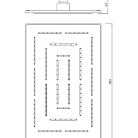 Jaquar Maze OHS-WHM-1637 Верхний душ 300*195 мм (белый матовый)