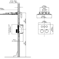 Vincea VSFW-401TMB Душевая система - комплект с термостатическим смесителем (чёрный матовый)