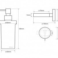 Bemeta Neo 104109016 Дозатор для жидкого мыла настенный (хром)