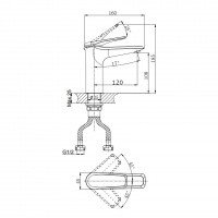 RUSH Nevis NE1735-12ch Смеситель для раковины (хром)