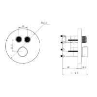 Vincea Inspire VSFW-3I22MT3CH Душевая система - комплект с термостатическим смесителем (хром)