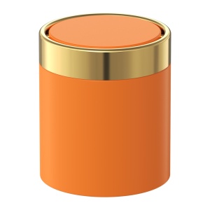 JAVA S-886-1.5O Ведро для мусора настольное 1,5 л (оранжевый | золото)