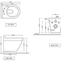 Jaquar Solo SLS-WHT-6953BIUFSM Унитаз подвесной, безободковый | комплект с сиденьем Soft Close (белый глянцевый)