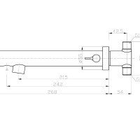 Nofer 07263M.B Автоматический настенный смеситель для раковины (хром)