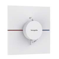 Hansgrohe ShowerSelect Comfort E 15574700 Центральный термостат - внешняя часть (белый матовый)