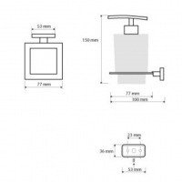 Bemeta Niki 153209049 Дозатор для жидкого мыла настенный (хром)