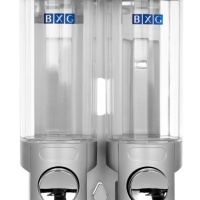 BXG BXG-SD-2006C Двойной дозатор для жидкого мыла 2*0,4 л (хром)