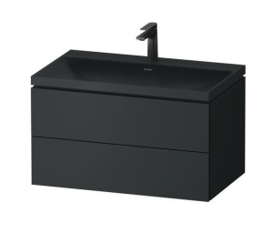 Duravit Vitrium VT6951OHEHE0000 Тумба с раковиной подвесная 80*48 см (тёмно-серый матовый)