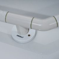Dikalan 2W007 Угловой поручень для ванной комнаты 1050*530 мм (белый)