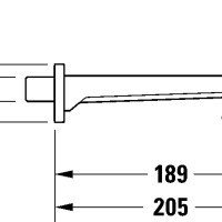 Duravit Manhattan MH5240010010 Излив для наполнения ванны 189 мм (хром)