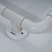 Dikalan 2W009 Угловой поручень для ванной комнаты 520*230 мм (белый)