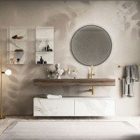 Vincea VLM-3DE700B Зеркало для ванной комнаты с LED-подсветкой Ø 700 мм (чёрный)