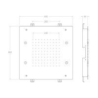 Ramon Soler Hydrotherapy RELNK500 Верхний душ 500*500 мм (нержавеющая сталь)