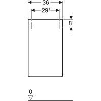 GEBERIT Smyle Square 500.360.00.1 Шкафчик подвесной h 600 мм