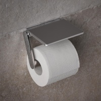 Keuco Plan 14973010000 Держатель для туалетной бумаги с полочкой (хром)