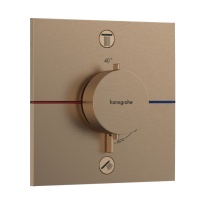Hansgrohe ShowerSelect Comfort E 15578140 Термостатический смеситель для ванны - внешняя часть (бронза шлифованная)