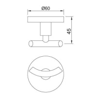 Jaquar Continental ACN-ACR-1161N Крючок для халата | для полотенца (античная медь)