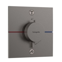 Hansgrohe ShowerSelect Comfort E 15578340 Термостатический смеситель для ванны - внешняя часть (чёрный хром шлифованный)