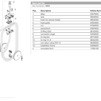 Hansgrohe sBox 28010140 Шланг для душа с коробом и внешней частью для монтажа на борт ванны (бронза шлифованная)