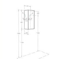 Акватон Сохо 1A258403AJA00 Шкаф-пенал подвесной 35 см (дуб веллингтон | графит софт)