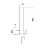 Webert Shower Set AC1046010 Душевой гарнитур (золото)