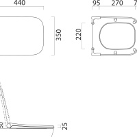 GSI NUBES MS96C09 Сиденье с крышкой для унитаза | Soft-Close (белый матовый)