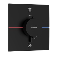 Hansgrohe ShowerSelect Comfort E 15578670 Термостатический смеситель для ванны - внешняя часть (чёрный матовый)
