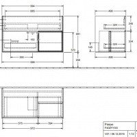 Villeroy Boch Finion G040PDPD Тумба под раковину 996х498 мм (black matt/black matt).