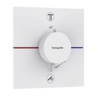 Hansgrohe ShowerSelect Comfort E 15578700 Термостатический смеситель для ванны - внешняя часть (белый матовый)