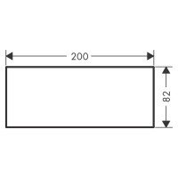 Axor MyEdition 47903950 Панель для смесителя на излив 200 мм (латунь шлифованная)