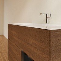 Villeroy Boch Finion G040PDGN Тумба под раковину 996х498 мм (black matt/walnut veneer).