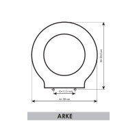 Galassia Arke 8872 Сиденье с крышкой для унитаза