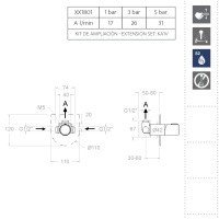 Ramon Soler TZAR 341801SOC Смеситель для душа (золото матовое)