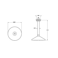 VITRA Liquid A45750 Верхний душ Ø 280 мм (хром)