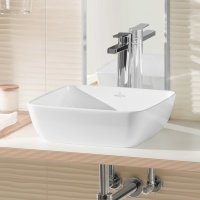 Villeroy Boch Artis 417841R2 Раковина накладная для ванной комнаты 41х41 см (цвет яркий белый ceramicplus).