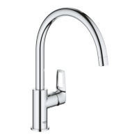 GROHE BauLoop 31368001 Высокий смеситель для кухни (хром)