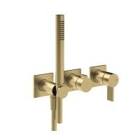 Gessi Inverso Rigato 73536.727 Смеситель для ванны - внешняя часть (латунь шлифованная)