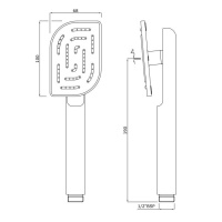 Jaquar Maze HSH-ACR-85537 Ручной душ (античная медь)